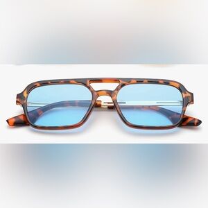 Vintage flat aviator sunglasses